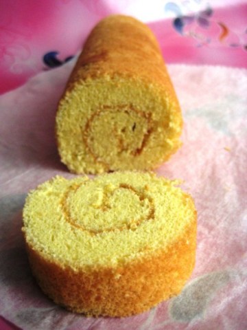 黄金海绵蛋糕卷做法