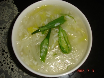 黄秋葵菜汤饭做法