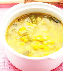 玉米茸汤头做法