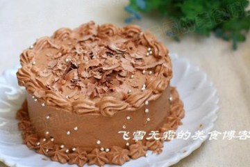 巧克力裱花蛋糕做法