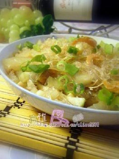 节瓜粉丝煮瑤柱虾米做法