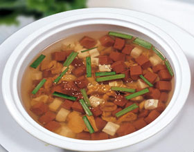 鸭血豆腐汤做法