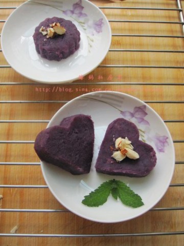 蜂蜜杏仁紫薯做法