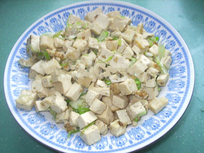 大葱炒豆腐做法