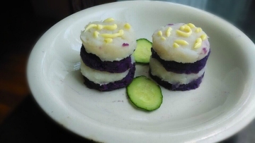 紫薯山药糕做法