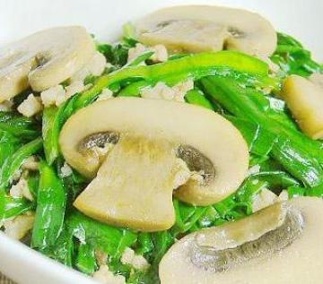 韭菜肉末炒蘑菇做法