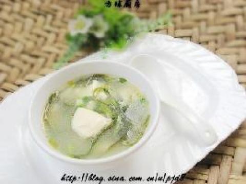海带丝豆腐汤做法