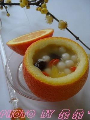 杂果酒酿香橙盅做法