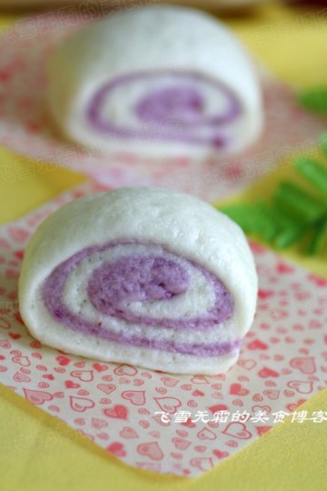 紫薯双色馒头做法