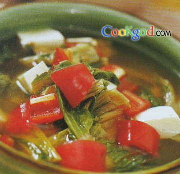 干白菜豆腐酱汤做法