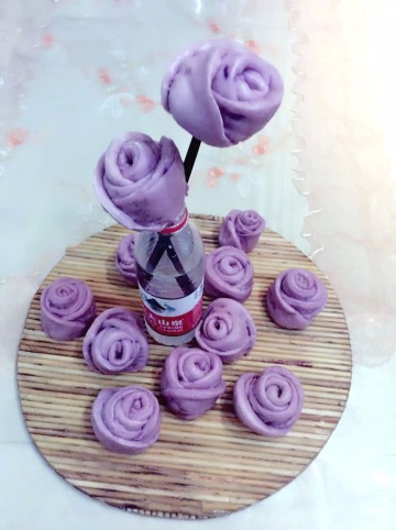 紫薯糖心小玫瑰做法