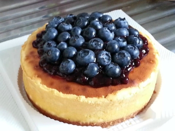蓝莓芝士蛋糕(6寸)做法