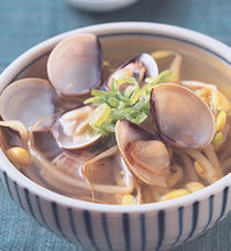 豆芽蛤蜊汤做法