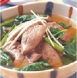 猪肝菠菜汤做法