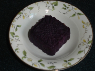 紫薯红豆沙月饼做法