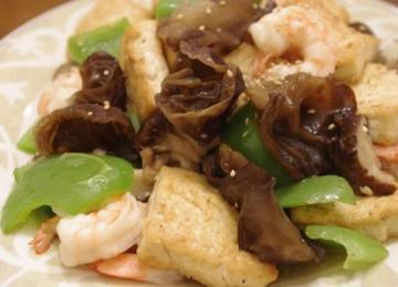 香煎豆腐虾做法