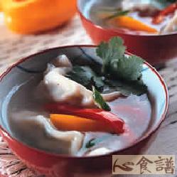 甜椒素饺子汤做法
