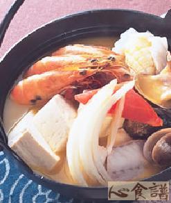咖哩海鲜锅做法