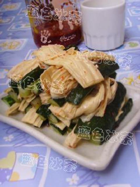 黄瓜拌腐竹做法