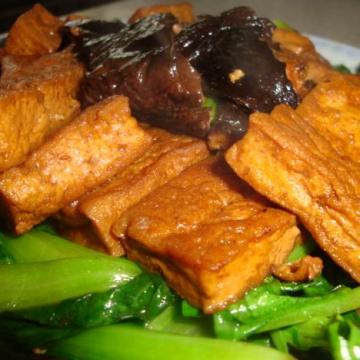 菜胆香菇豆腐做法