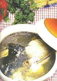 绿菊鱼头汤做法