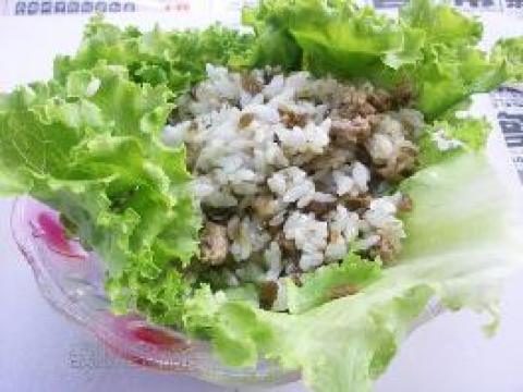 碎米芽菜生菜饭卷做法