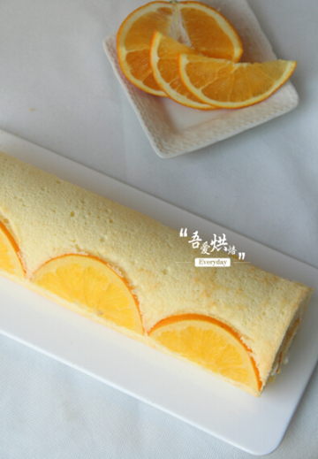 橙香蛋糕卷做法
