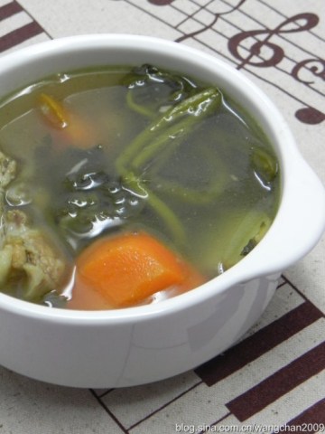 西洋菜猪骨汤做法