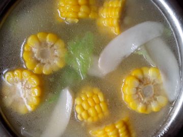 玉米杏鲍菇汤做法