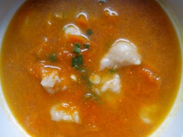 南瓜面疙瘩汤做法