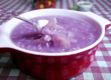 银耳紫薯粥做法