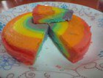 彩虹轻乳酪蛋糕做法