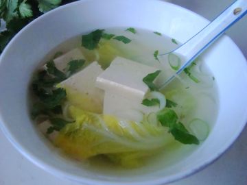原味白菜豆腐汤做法