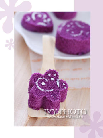 紫色蓝莓蛋糕做法