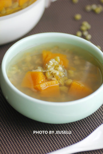 南瓜绿豆汤做法