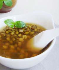 薄荷绿豆汤做法