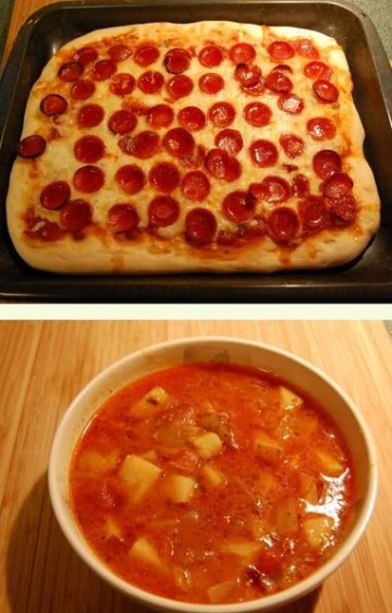 比萨+红汤做法
