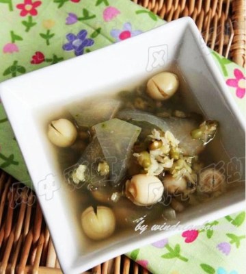 冬瓜莲子绿豆汤做法