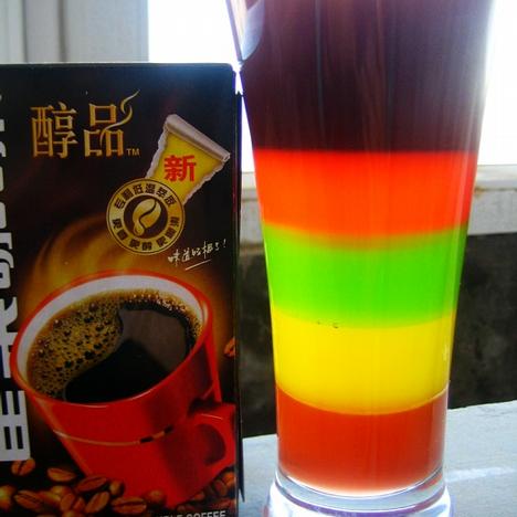 彩虹醇品咖啡做法