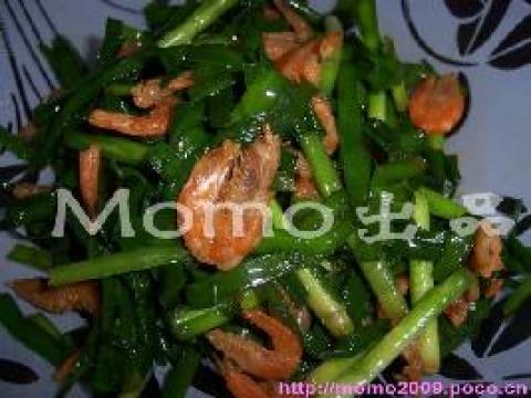 虾米炒韭菜做法