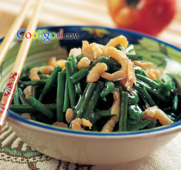海米炒蕨菜做法