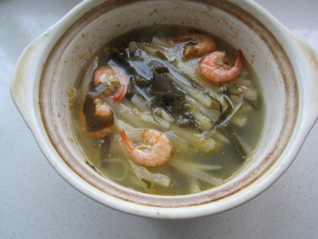 萝卜海带虾汤做法