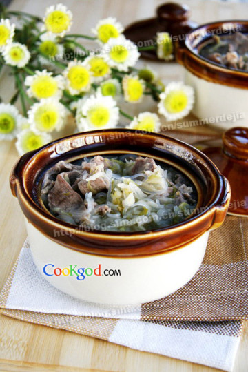 羊肉酸菜粉丝汤做法