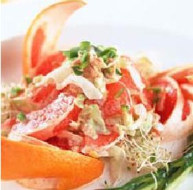香柚鲔鱼沙拉做法
