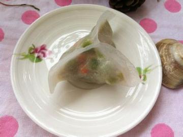 水晶虾仁饺做法