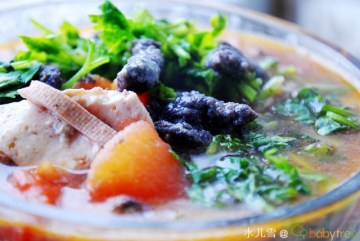 黑米面疙瘩汤做法