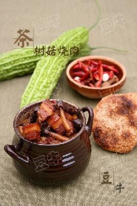 茶树菇烧肉做法