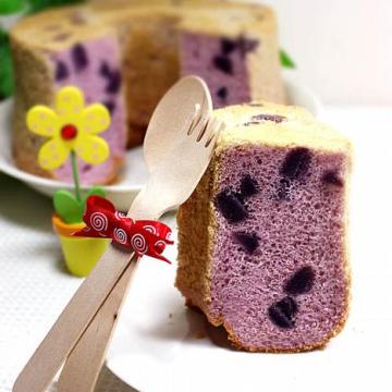 香芋紫薯戚风蛋糕做法