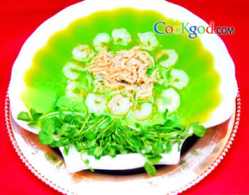 豌豆苗瑶柱鲜虾汤做法