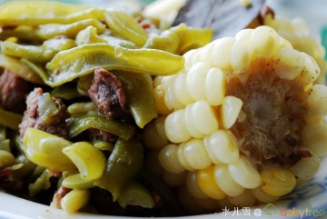 牛肉玉米炖豆角做法
